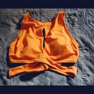 Shade & Shore Orange Bikini Top